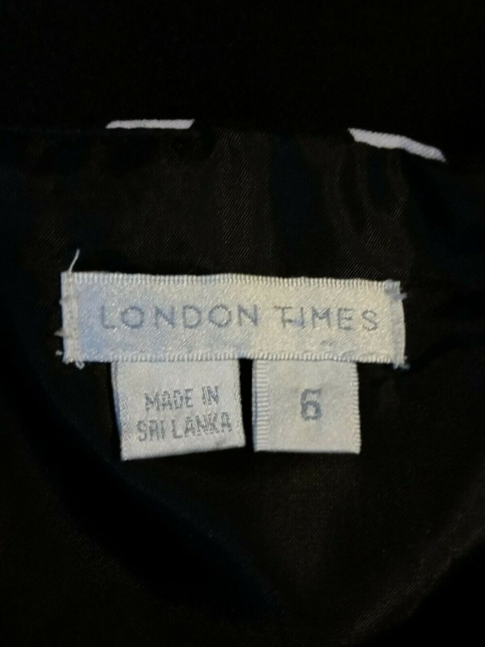 London Times Mod Summer Dress 6 Black White Sheath Retro Inspired Polished Chic - Picture 6 of 7